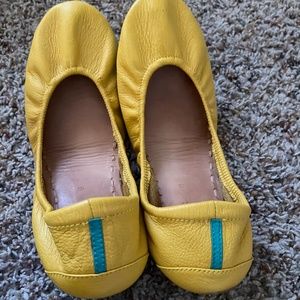 Tieks Yellow ballet flats size 9